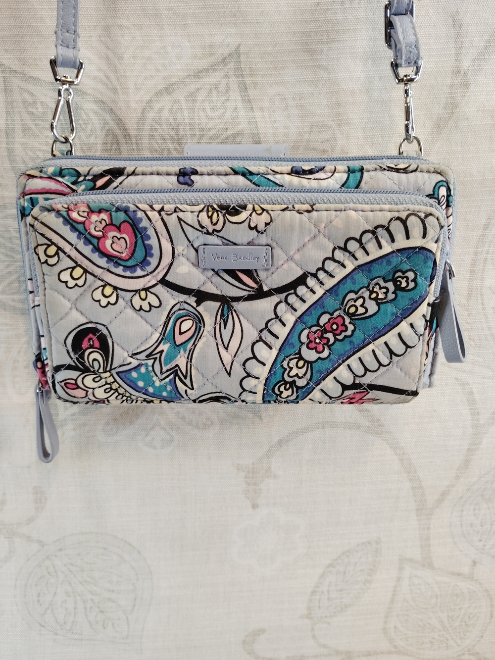 Vera Bradley Light Blue Paisley Crossbody Bag